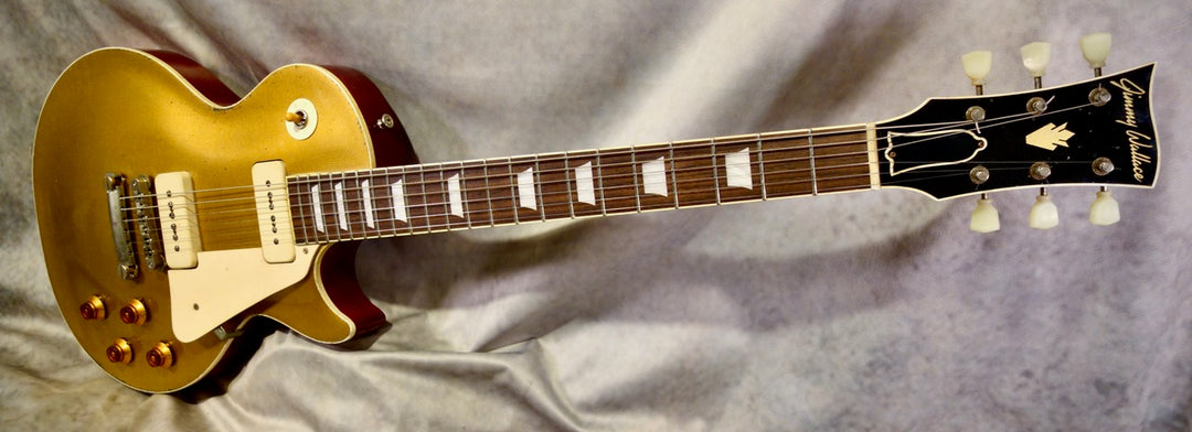 【極美品】NICENESS GOLDBLUM Jimmy wallace Bound Headstock “Gold Top” – Jimmy Wallace Guitars