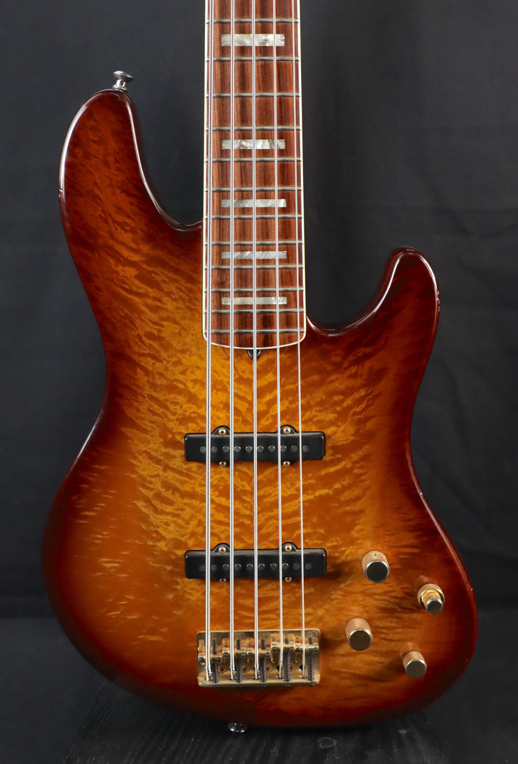 Fender QMT 5 string Bass – Jimmy Wallace Guitars