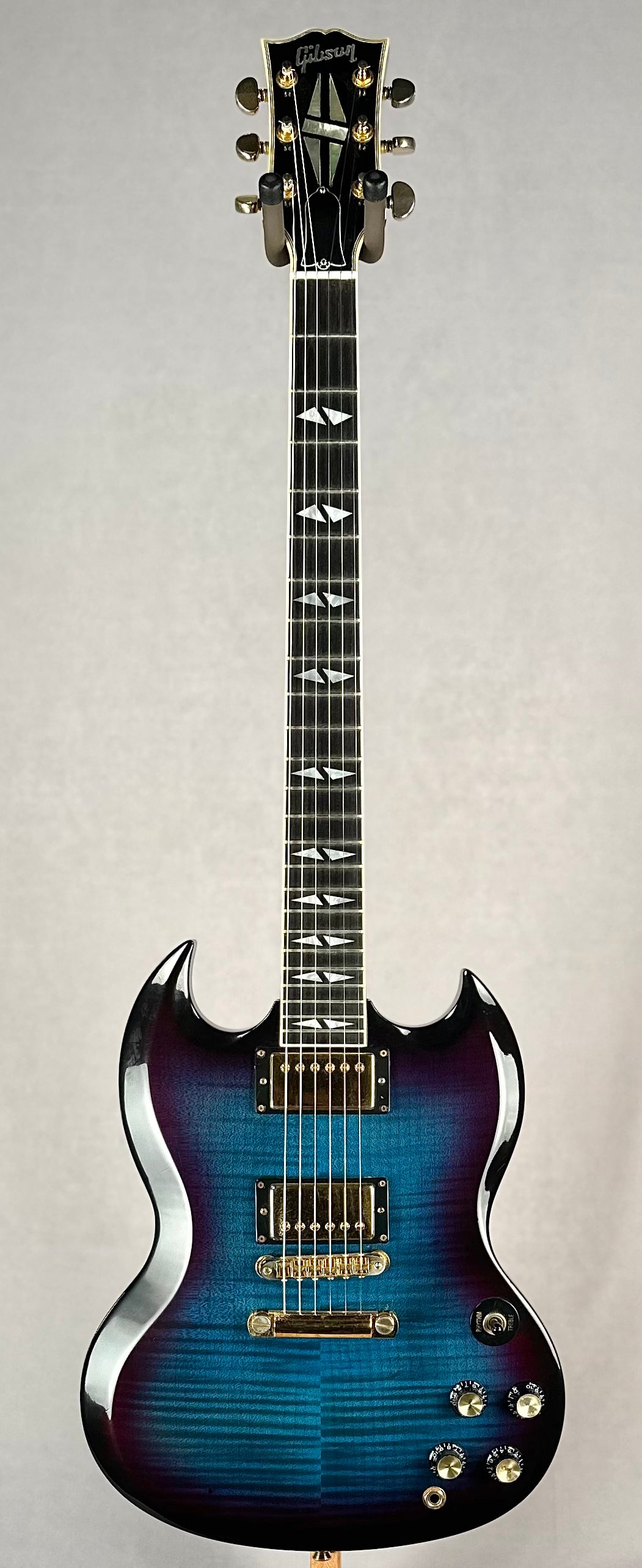 2001 Gibson SG Flame Top - Blue burst – Jimmy Wallace Guitars