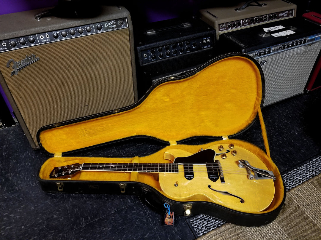 SOLD**** 1955 Gibson ES225 Natural – Jimmy Wallace Guitars