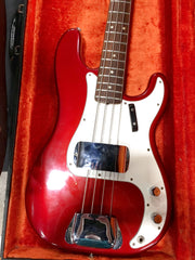 1971 Vintage Precision Bass - Gorgeous candy apple red finish