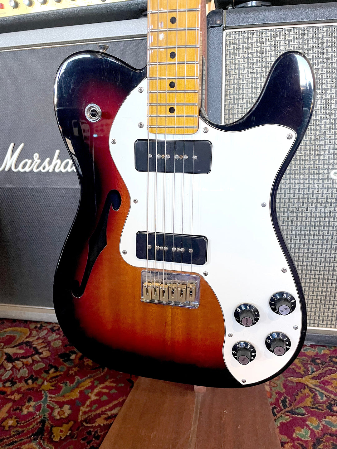 ギター Fender Telecaster Thinline 2007 Fender Mexico Telecaster Thinline 1969 Re-Issue 2 Tone