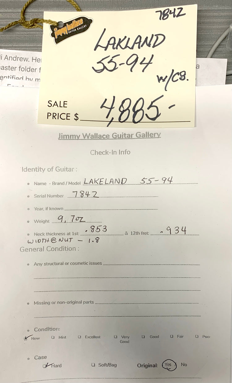 Lakland USA Series 55-94 – Jimmy Wallace Guitars