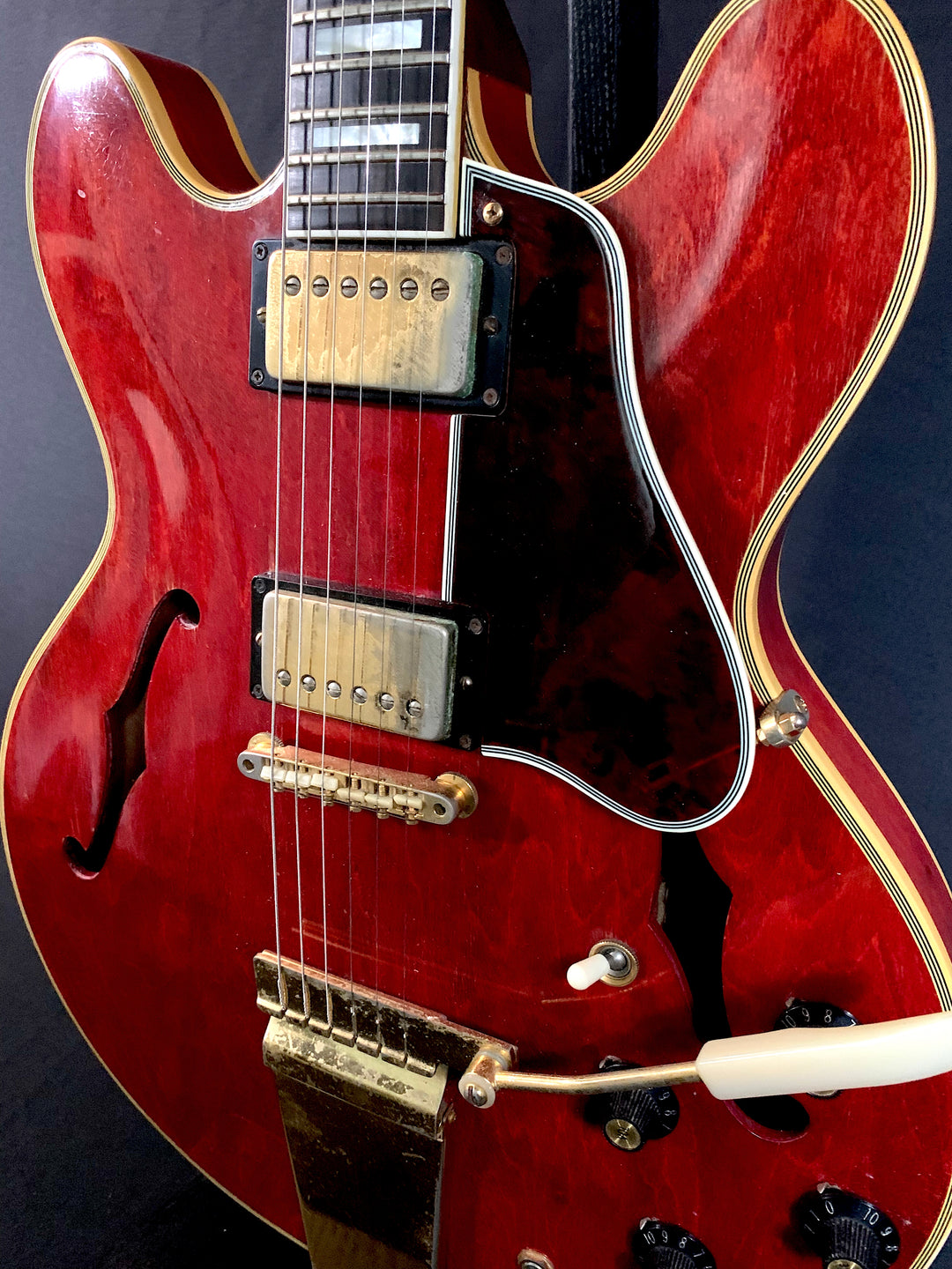 その他 Sea of Red p706p5g Vintage 1967 Gibson ES-355 TDC Mono Electric Guitar Cherry