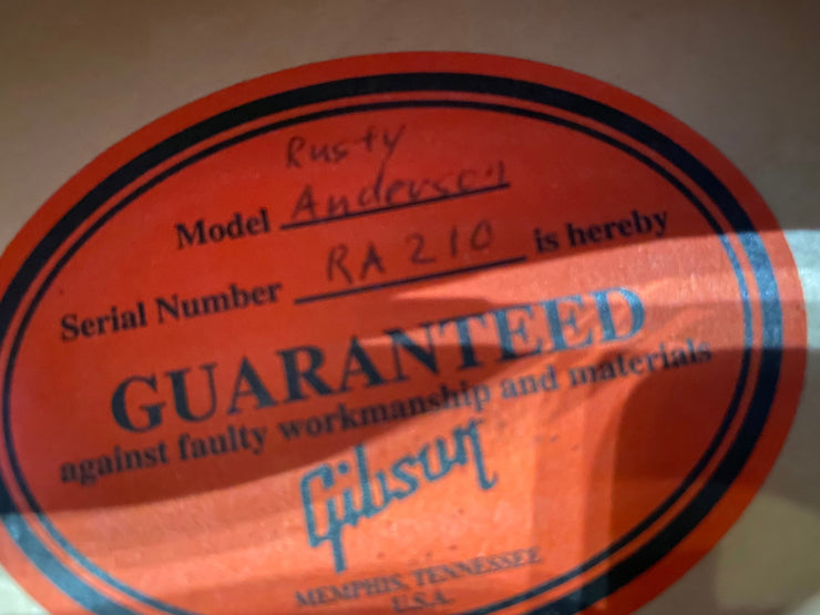 *sold - Gibson Custom Shop Rusty Anderson &