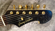 **** SOLD **** Jimmy Wallace “Sierra” Black Gold Sparkle Matching  Headstock!