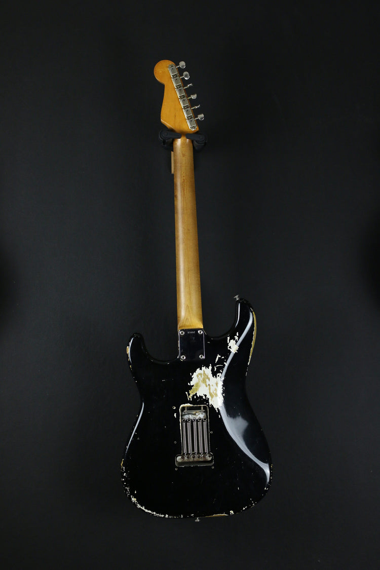 SOLD **** RARE 1962 Factory Black Stratocaster – Jimmy Wallace Guitars
